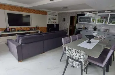 Maravilhoso sobrado em condomínio fechado para aluguel 5 quartos 3 suítes 5 vagas campestre - santo andré - sp