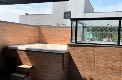 Cobertura à venda 2 quartos 1 suíte 1 vaga humaitá - santo andré - sp