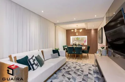 Apartamento á venda 80m² com 2 quartos sendo 1 suíte e 1 vaga no bairro Parque das Nações - Santo André/SP