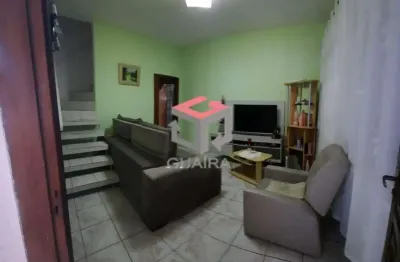 Casa assobradada à venda, estuda permuta de apto - 3 quartos, 2 vagas, com 174m² de terreno - palmares - santo andré/sp