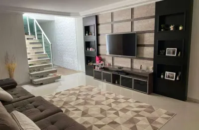 Sobrado amplo à venda, 4 dormitórios, 4 vagas - bairro alpina - santo andré