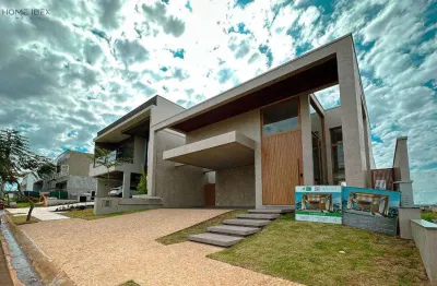 Casa à venda em paulínia, parque brasil 500, com 4 suítes, com 208.53 m², residencial santorini