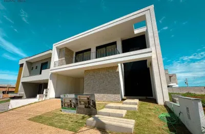 Sobrado à venda em paulínia, parque brasil 500, com 5 suítes, com 262.74 m², residencial santorini