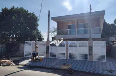 Casa sopreposta alta  com 2 dormitórios à venda, 75 m² por r$  - rádio club - santos/sp