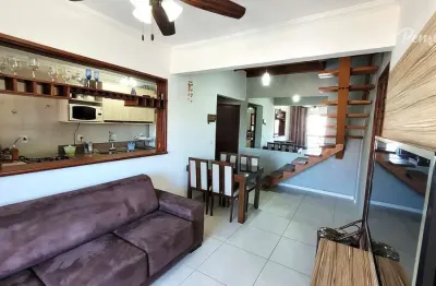 Ubatuba - tenório: cobertura duplex com 3 dormitórios, suíte e varanda gourmet.