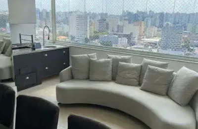 Santo andré - cobertura duplex à venda com 3 suítes 4 vagas : mobiliada