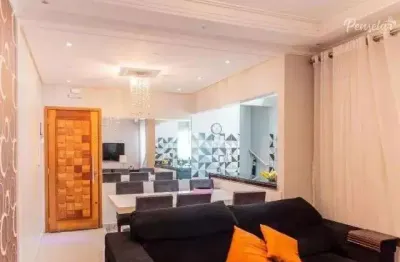 Santo andré - campestre: cobertura a venda 4 quartos 2 suítes 3 vagas: mobiliada