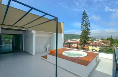 Cobertura penthouse nova a venda com 2 dormitórios suíte jacuzzi próximo a praia