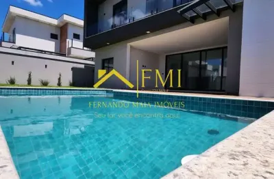 Casa com 4 suítes, (todas com closet) e piscina em cond. clube no urbanova
