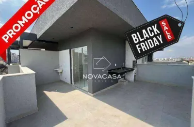 Cobertura com 3 dormitórios à venda, 92 m² por r$ 533.500,00 - copacabana - belo horizonte/mg