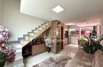 Casa em condomínio com 3 dormitórios à venda, 112 m² por r$ 910.000 - santa amelia - belo horizonte/mg