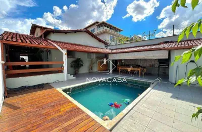 Casa com 3 dormitórios à venda, 227 m² por r$ 1.200.000,00 - santa mônica - belo horizonte/mg