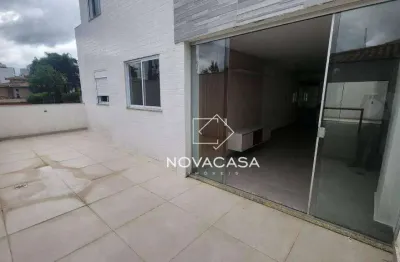 Apartamento garden com 4 dormitórios à venda, 153 m² por r$ 1.200.000 - castelo - belo horizonte/mg