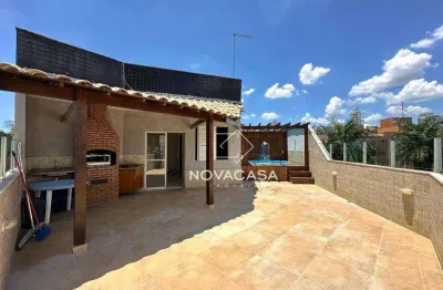 Cobertura com 4 dormitórios à venda, 214 m² por r$ 950.000,00 - castelo - belo horizonte/mg