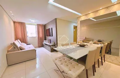 Apartamento com 3 dormitórios à venda, 80 m² por r$ 480.000,00 - planalto - belo horizonte/mg