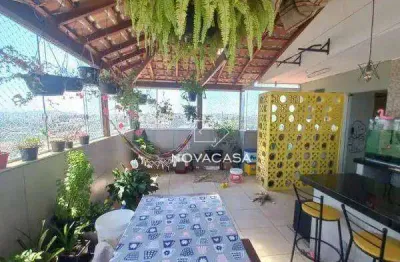 Cobertura com 3 dormitórios à venda, 280 m² por r$ 550.000,00 - são joão batista (venda nova) - belo horizonte/mg