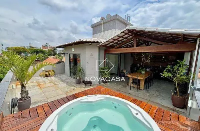 Cobertura com 3 dormitórios à venda, 160 m² por r$ 990.000,00 - itapoã - belo horizonte/mg