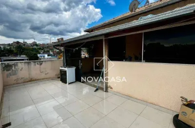 Cobertura com 2 dormitórios para alugar, 95 m² por r$ 2.396,41/mês - alvorada - sabará/mg