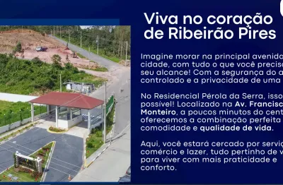 Lotes em condomínio próximo ao centro de ribeirão pires, pagamento financiado direto com a incorporadora