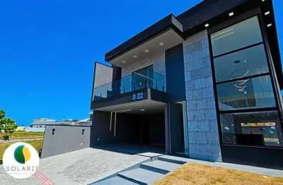Casa em condomínio para venda em maricá, solaris cajueiros, 4 dormitórios, 4 suítes, 5 banheiros, 2 vagas