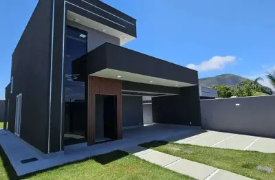 Casa para Venda em Maricá, Jardim Atlântico Central (Itaipuaçu), 3 dormitórios, 1 suíte, 2 banheiros, 2 vagas