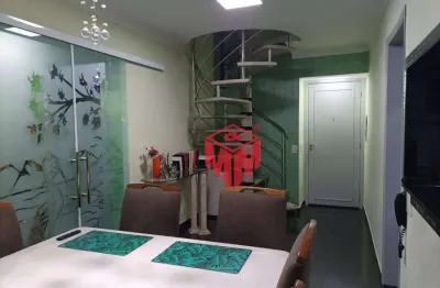 Cobertura à venda, 103 m² por r$ 684.000,00 - casa branca - santo andré/sp