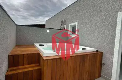 Cobertura com 2 dormitórios à venda, 120 m² por r$ 700.000,00 - vila linda - santo andré/sp