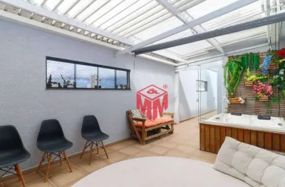 Cobertura com 2 dormitórios à venda, 160 m² por r$ 1.250.000,00 - santa maria - são caetano do sul/sp