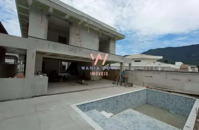 Sobrado alto padrão, com 4 suítes, à venda r$ 3.500.000 - massaguaçu - caraguatatuba/sp