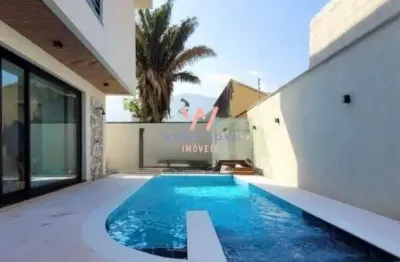 Casa de alto padrão com 4 dormitórios à venda, 357m² por r$3.390.000 - massaguaçu - caraguatatuba/sp