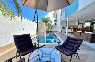 Casa alto padrão, com 5 dormitórios à venda, 328 m² por r$ 2.500.000 - massaguaçu - caraguatatuba/sp