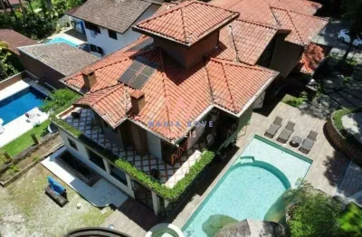Casa alto padrão vista mar, com 6 dormitórios à venda, 700 m² por r$ 4.000.000 - massaguaçu - caraguatatuba/sp