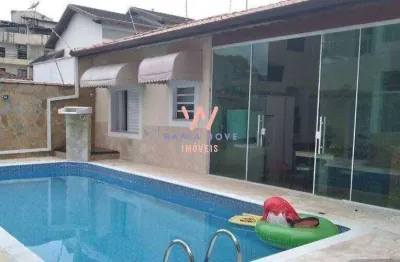 Sobrado de alto padrão com 5 dormitórios à venda, 315m² por r$1.900.000 - indaiá - caraguatatuba/sp