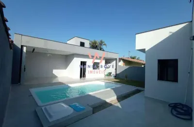 Casa c/ edícula, com 3 dormitórios à venda, 179m² por R$1.100.000 - Pontal Santa Marina - Caraguatatuba/SP