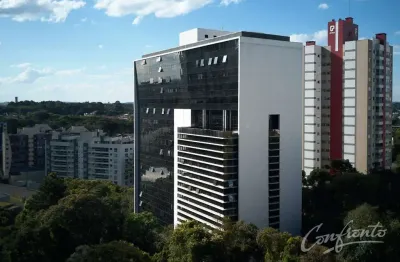 Sala comercial para alugar na rua deputado heitor alencar furtado, 3350, ecoville, curitiba, 36 m2 por r$ 2.800