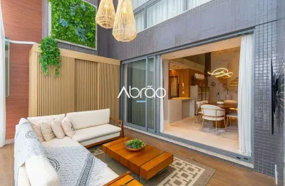 Apartamento garden triplex de 3 quartos mobiliado no mercês, em curitiba – 400 m² | ref 338
