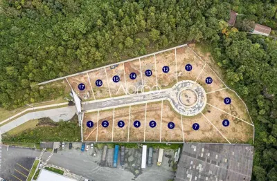 Lotes em condomínio à venda em santa felicidade, no condomínio canto das pedras - 302 a 546 m² | ref. 488