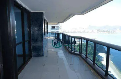Apartamento com 4 quartos suítes à venda, 270 m² por r$ 3.300.000 - boa viagem - niterói/rj