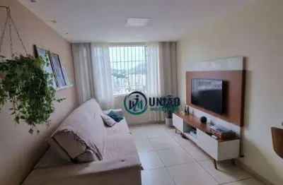 Apartamento com 2 quartos à venda, 70 m² por r$ 390.000 - santa rosa - niterói/rj