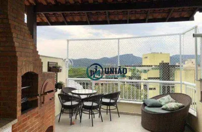 Cobertura com 2 quartos à venda, 172 m² por r$ 980.000 - itaipu - niterói/rj