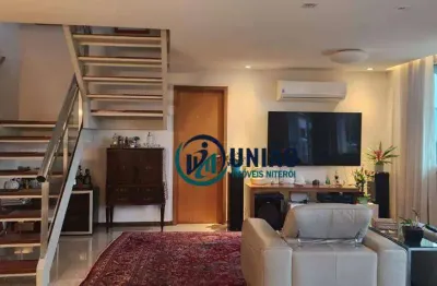 Cobertura com 4 quartos à venda, 245 m² por r$ 2.350.000 - boa viagem - niterói/rj