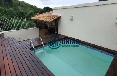 Cobertura com 3 quartos à venda, 180 m² por r$ 850.000 - ingá - niterói/rj