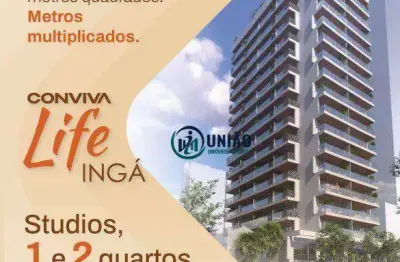 Stúdios com 1 dormitório à venda, 32 m² por r$ 389.900 - ingá - niterói/rj