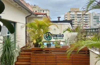 Cobertura com 4 quartos à venda, 172 m² por r$ 1.160.000 - santa rosa - niterói/rj