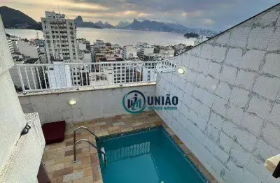 Cobertura com 4 quartos à venda, 170 m² por r$ 1.800.000 - icaraí - niterói/rj