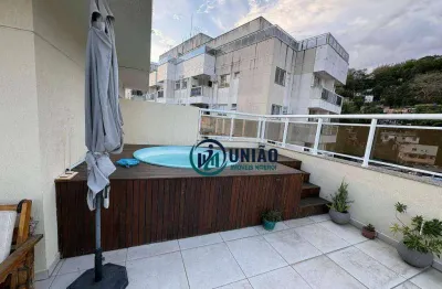 Cobertura à venda, 169 m² por r$ 980.000,00 - santa rosa - niterói/rj