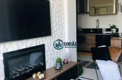 Porteira fechada: apartamento todo reformado, montado e decorado, com 1 dormitório, vista total mar!!