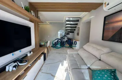 Cobertura com 3 quartos 1 suíte - modernizada e reformada à venda, 205 m² por r$ 950.000 - santa rosa - niterói/rj