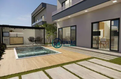 Excelente casa duplex, com 4 suítes, 4 vagas, quintal, piscina, dentro de associação de moradores!!