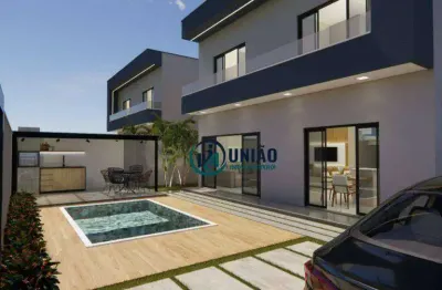 Excelente casa duplex, com 4 suítes, 4 vagas, quintal, piscina, dentro de associação de moradores!!